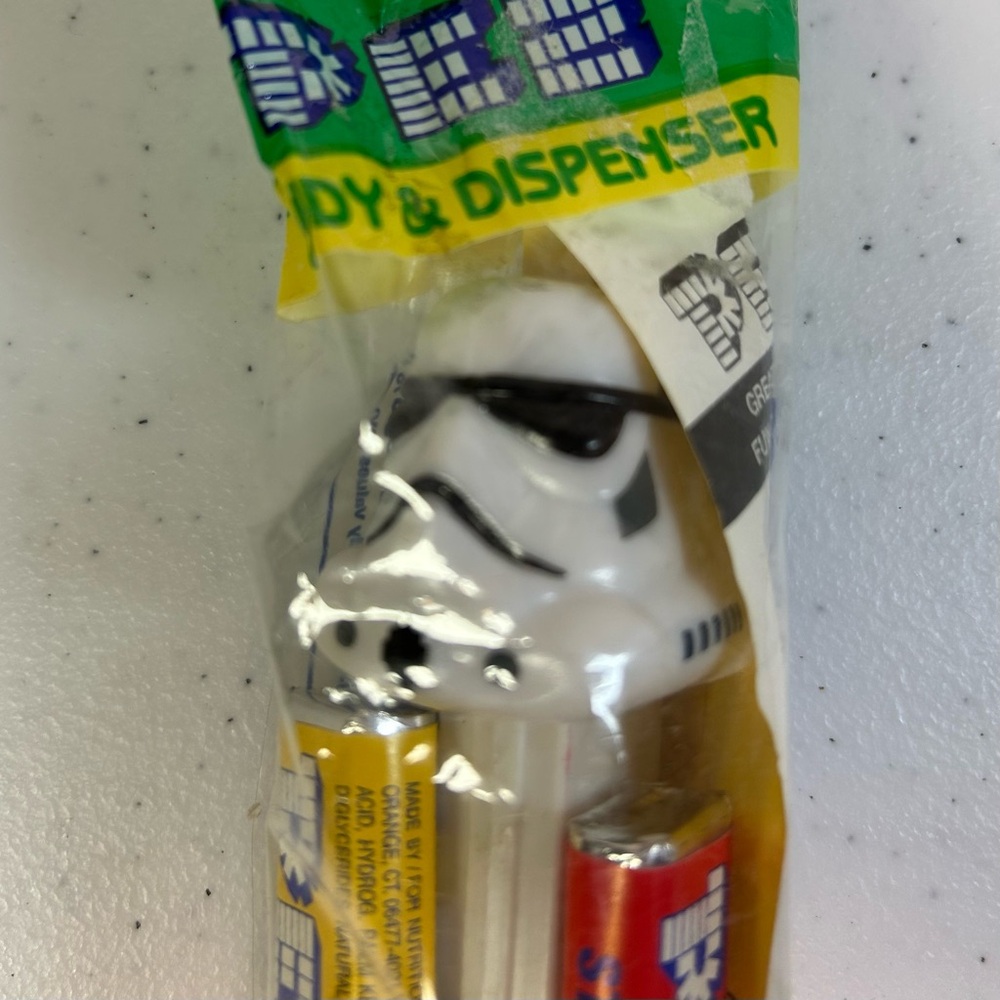 Vintage Star Wars Stormtrooper PEZ Dispenser New Sealed in Original Bag (1997)